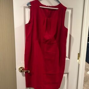 ELOQUII red sheeth in poly / rayon great condition , fully lined